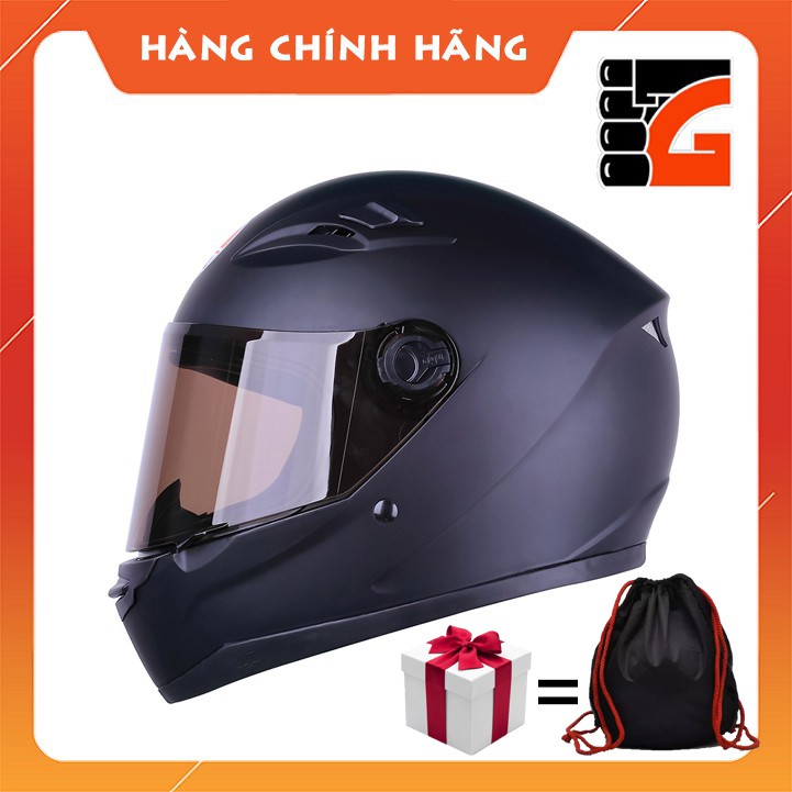 ✅Mũ Bảo Hiểm Fullface AGU Đen nhám A138