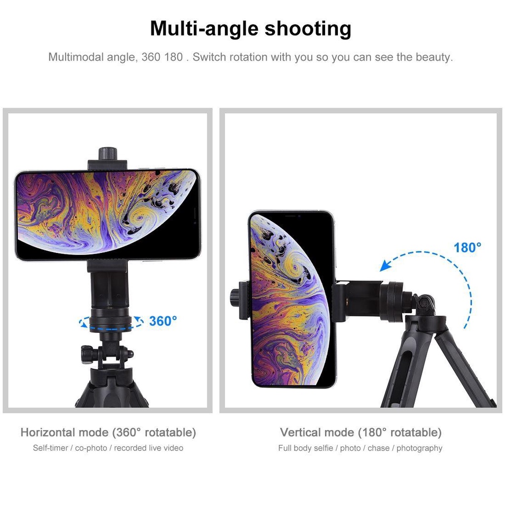 BTLIMER Giá Đỡ Ba Chân Di Động Kèm Vít 1 / 4 inch Cho Máy Ảnh DSLR