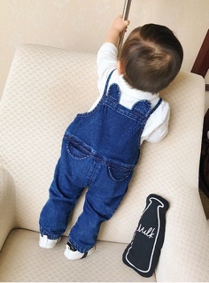 Set yếm jean bé trai
