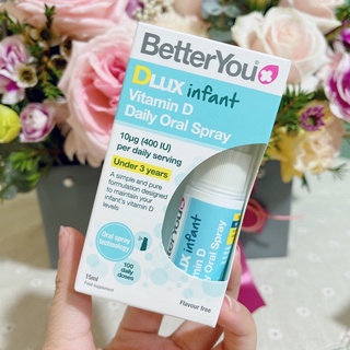 Vitamin D3 dạng xịt Dlux infant Better You 15ml Anh Quốc giúp phát triển hệ xương răng khoẻ mạnh