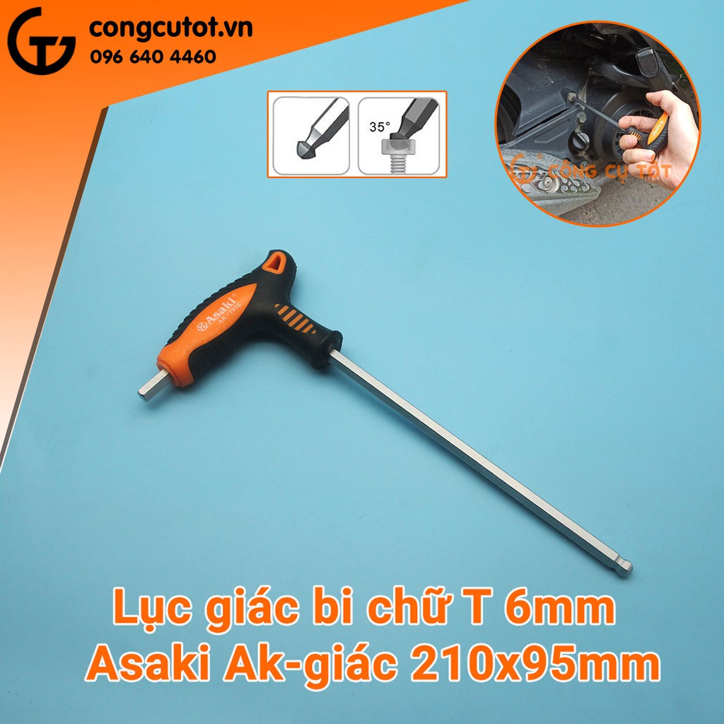Lục giác bi chữ T 6mm Asaki