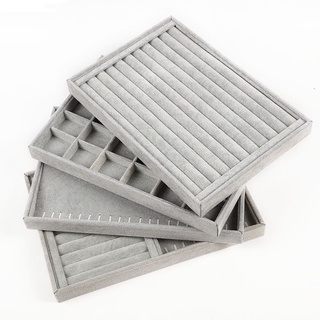 Khay đựng đồ trang sức bọc vải nhung cao cấp, kệ bày đồ trang sức