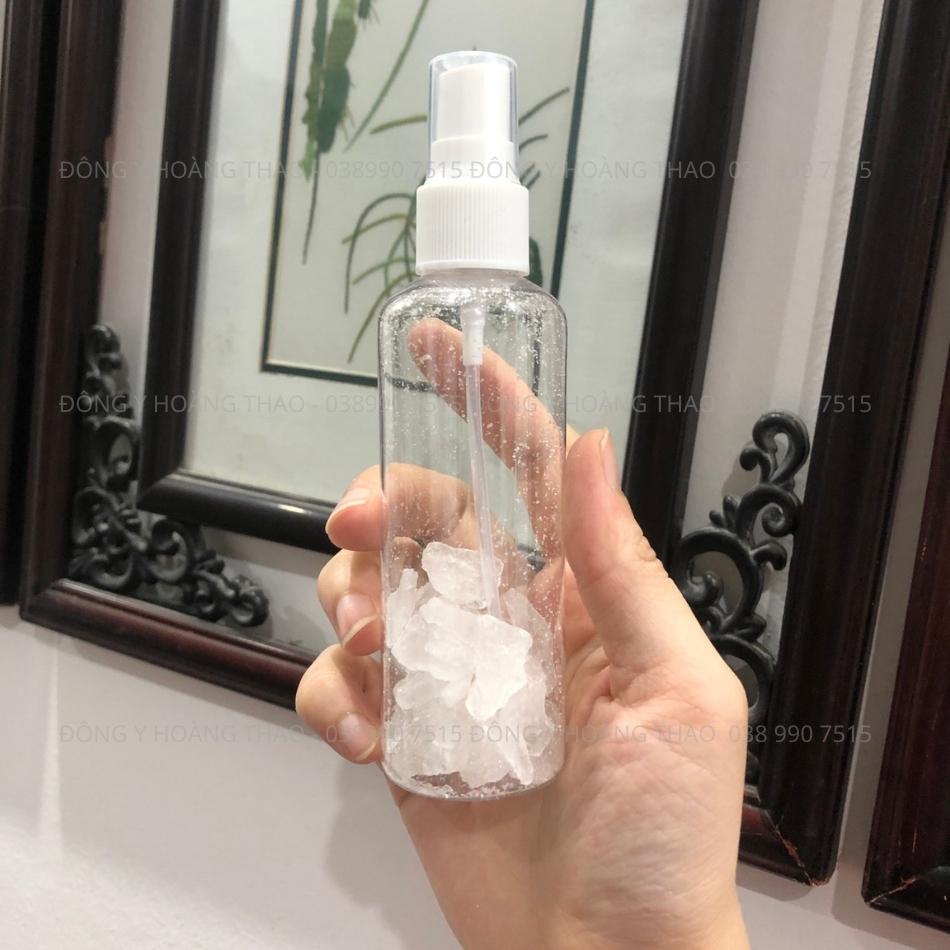 ✅Chai Phèn Chua khử mùi 30G tinh thể, đóng chai 100ml dạng xịt - khử mùi hôi nách hiệu quả