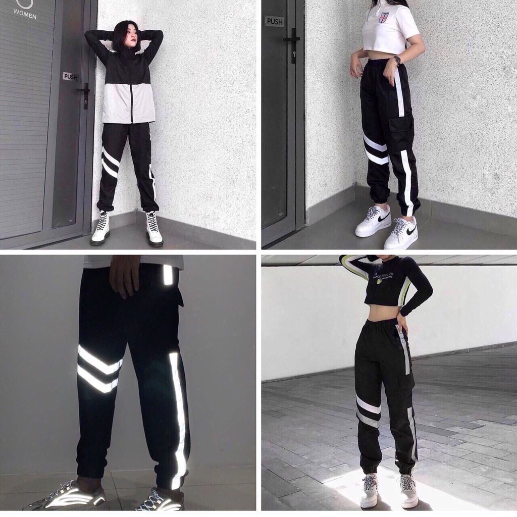 Quần Jogger Phản Quang Unisex ( hình thật )