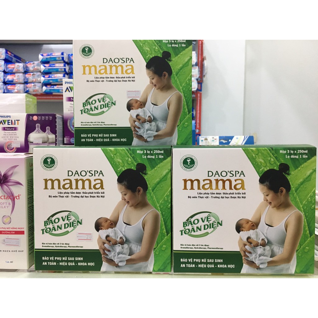 Hộp 3 Chai xông Tắm Dao Spa Mama của người Dao Đỏ