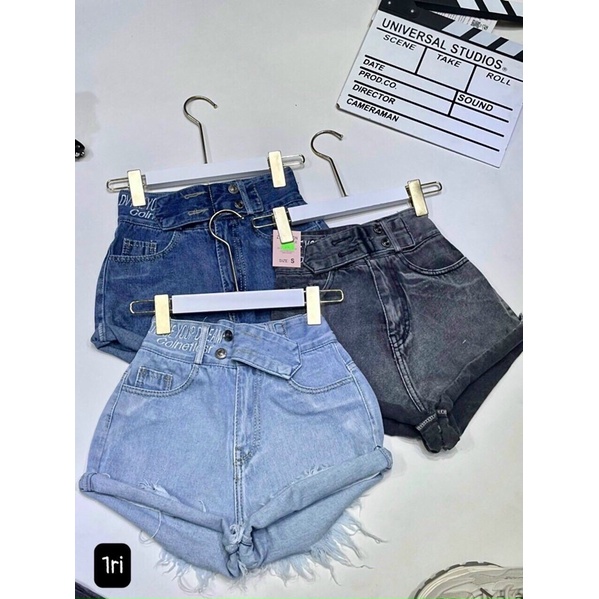 Quần short jeans đùi bé gái