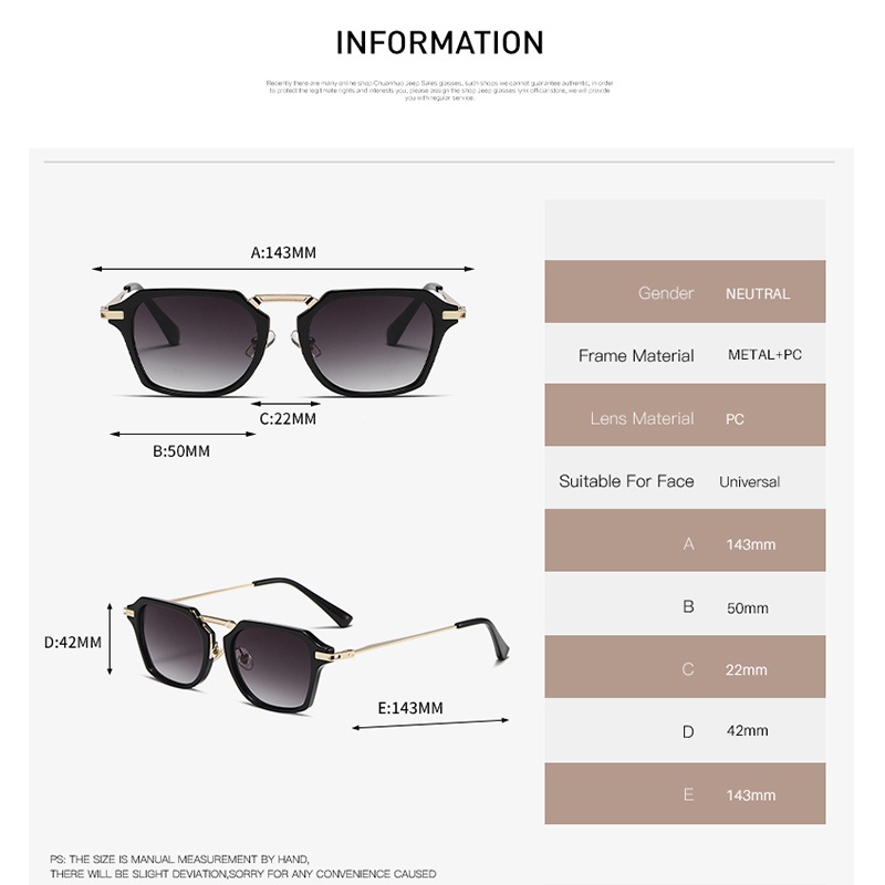 Kính Mát Gọng Vuông Chống Tia UV Thời Trang Cho Nữ RZ1288