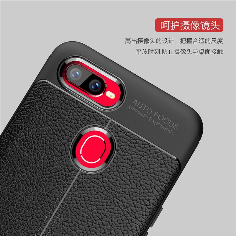 Ốp Lưng OPPO F9 dẻo giả da chống sốc