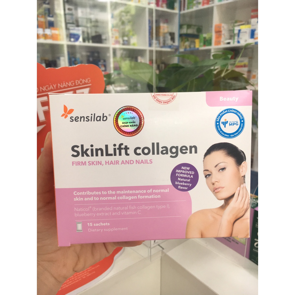 SkinLift Collagen: Bổ sung Collagen type I từ cá biển dạng Naticol Nhập khẩu Châu Âu