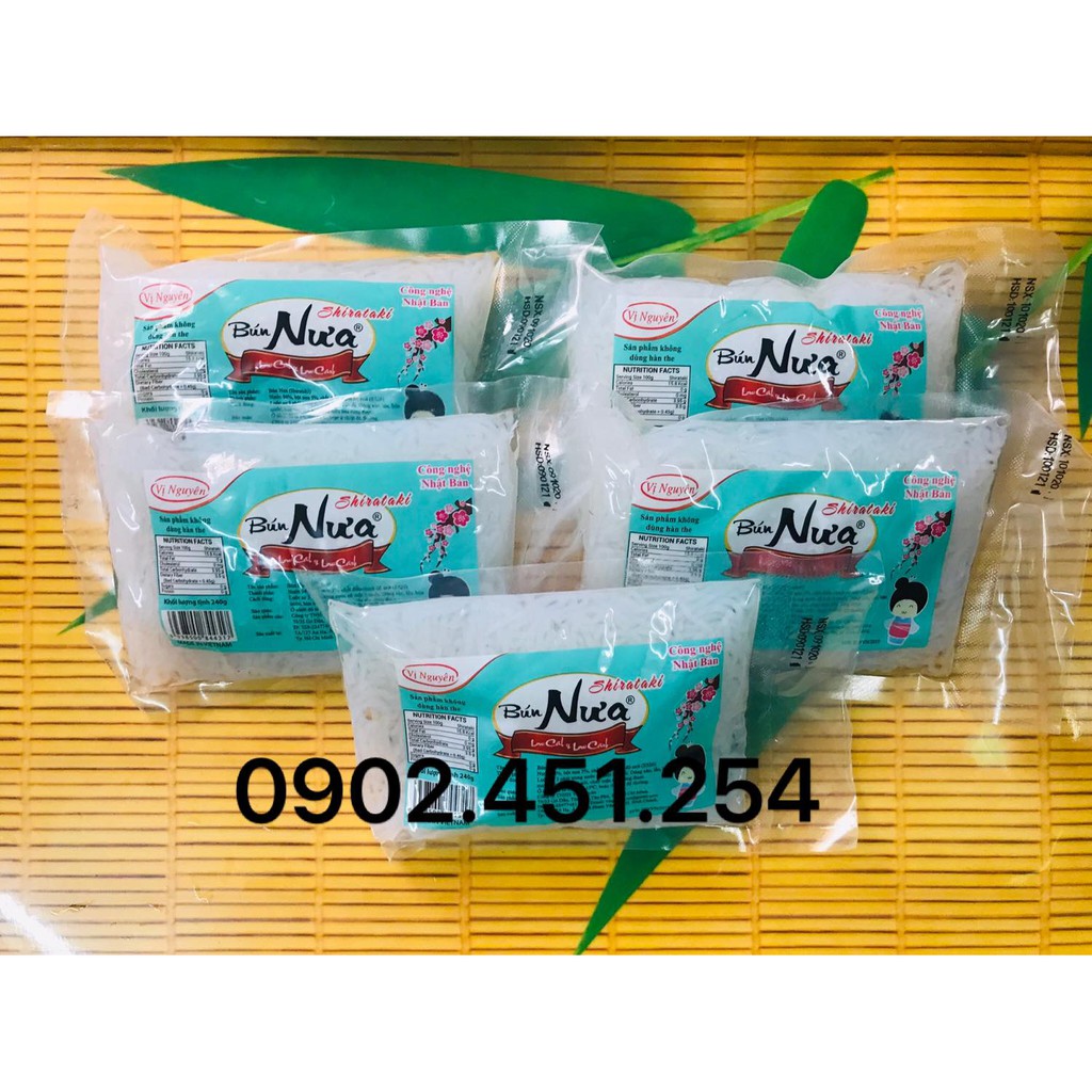 Q10 - 5 Gói Bún Nưa Vị Nguyên Keto Das 240g