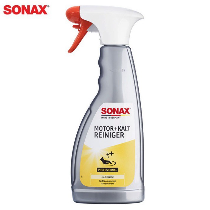 Sản Phẩm  Dung dịch tẩy rửa, vệ sinh khoang máy ô tô thương hiệu Đức - Sonax Engine cold cleaner - 543200 .