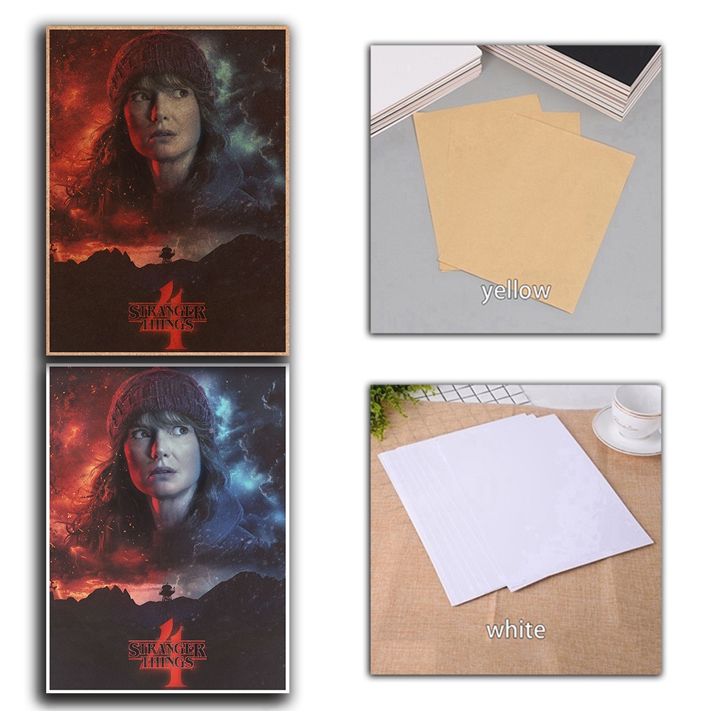 Poster Giấy kraft Treo Tường Trang Trí In Hình Phim stranger things season 4 montauk