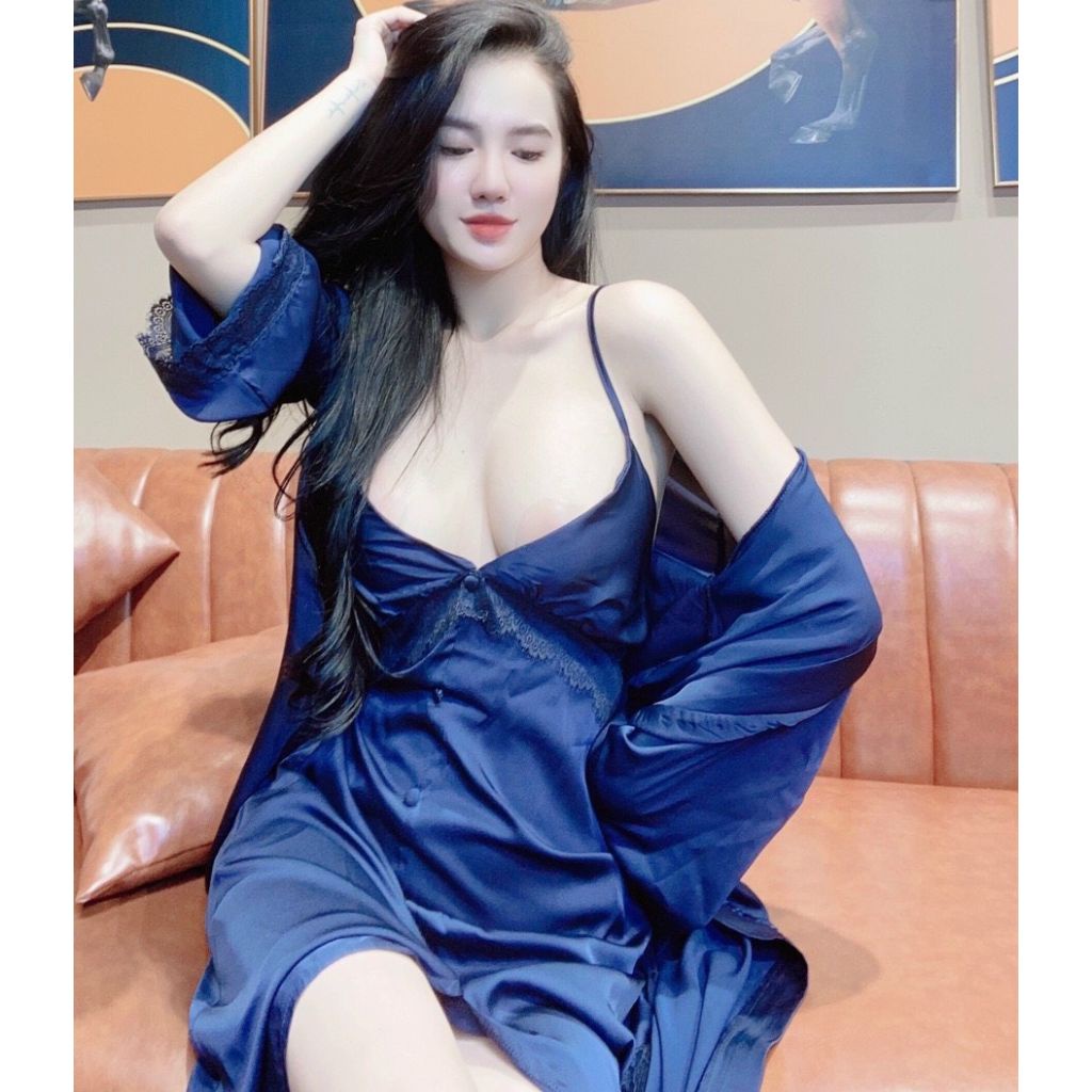 Váy ngủ sexy ❣️FREE SHIP❣️ Đầm ngủ sexy lụa Latin Chất Siêu Mát Dáng Siêu Xinh &lt; 60kg