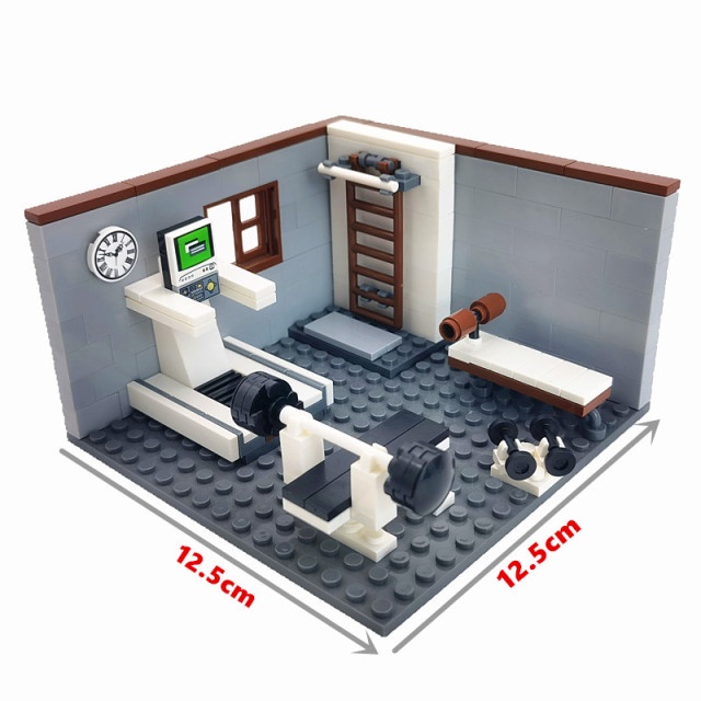 Moc Đồ Chơi Khối Xây Dựng Thành Phố Nhỏ Tương Thích Với Lego Cho Nhà Bếp / Phòng Tắm / Quán Bar / Khách Sạn / Phòng Khách / Phòng Ngủ