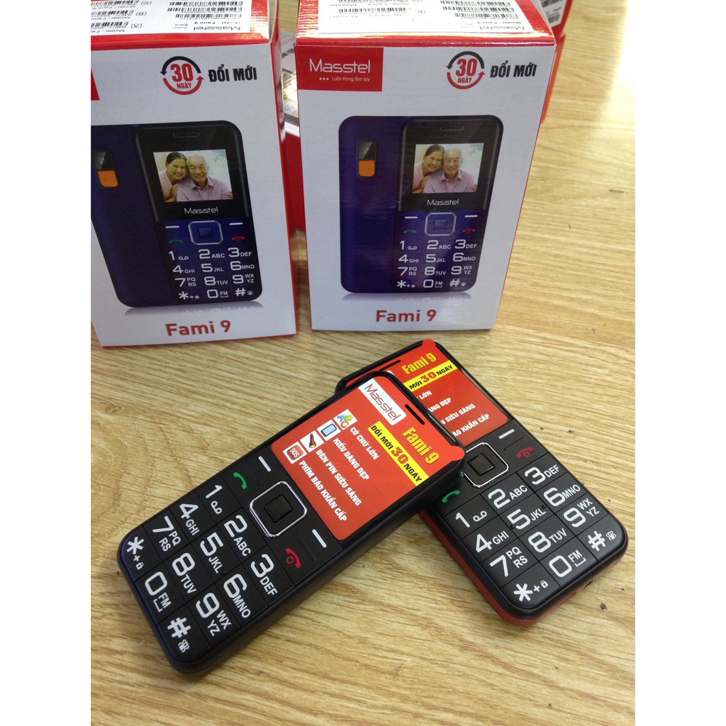 ĐIỆN THOẠI NGƯỜI GIÀ MASSTEL FAMI 9- FAMI 11- FAMI 12-F50 thời trang,2 sim, pin trâu,sóng khỏe,dien thoai gia re | BigBuy360 - bigbuy360.vn