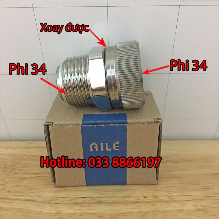 Khớp xoay đơn phi 34 chuyên dùng trong xăng dầu