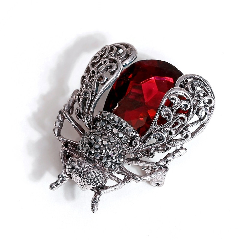 Ghim Cài Áo Hình Bọ Cánh Cứng Đính Đá Pha Lê Thời Trang