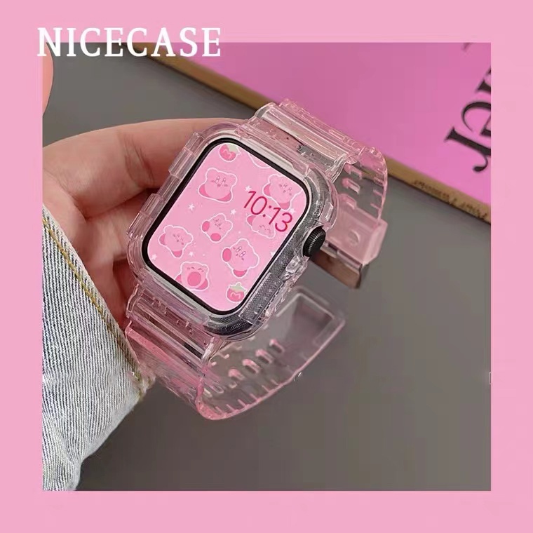 Dây silicone Trong Suốt Cho Đồng Hồ Thông Minh iwatch 40mm 44mm 42MM 41MM 45MM