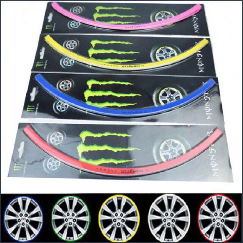 Tem dán vành xe máy phản quang