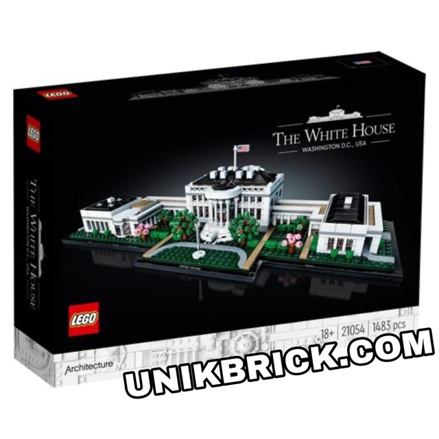 [CÓ HÀNG] Lego UNIK BRICK 21054 The White House Nhà trắng trong Architecture Kiến trúc chính hãng (như hình).