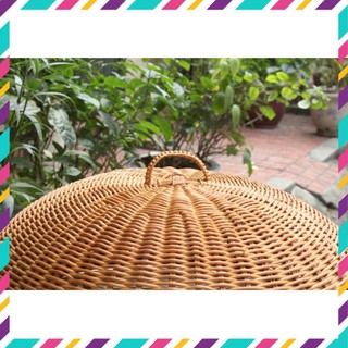 Lồng bàn mây / lồng bàn mây tròn / lồng bàn mây 50cm - đồ gia dụng tre
