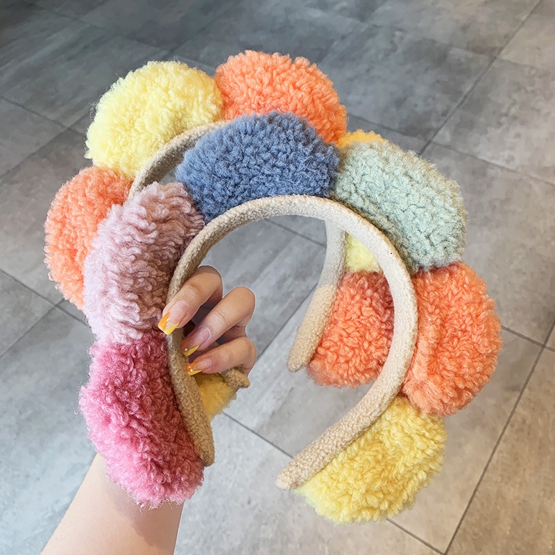 Bờm Tóc NOVSET Băng Đô Tóc 6 Hình Tròn Phối Màu Độc Và Lạ [ MÃ E503 ]