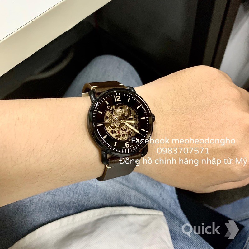 (Auth) ĐỒNG HỒ NAM FOSSIL AUTOMATIC BROWN LEATHER | BigBuy360 - bigbuy360.vn