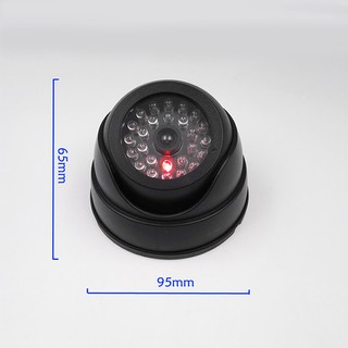 ◆COD◆Outdoor Cctv Fake Simulation Dummy Camera Home Surveillance Security Dome Mini Camera Flashing Led Light Fake Camera Black