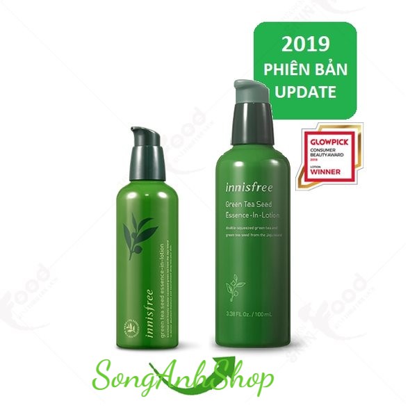 Sữa dưỡng "2 trong 1" Innisfree Green Tea Seed Essence-In-Lotion 100ml