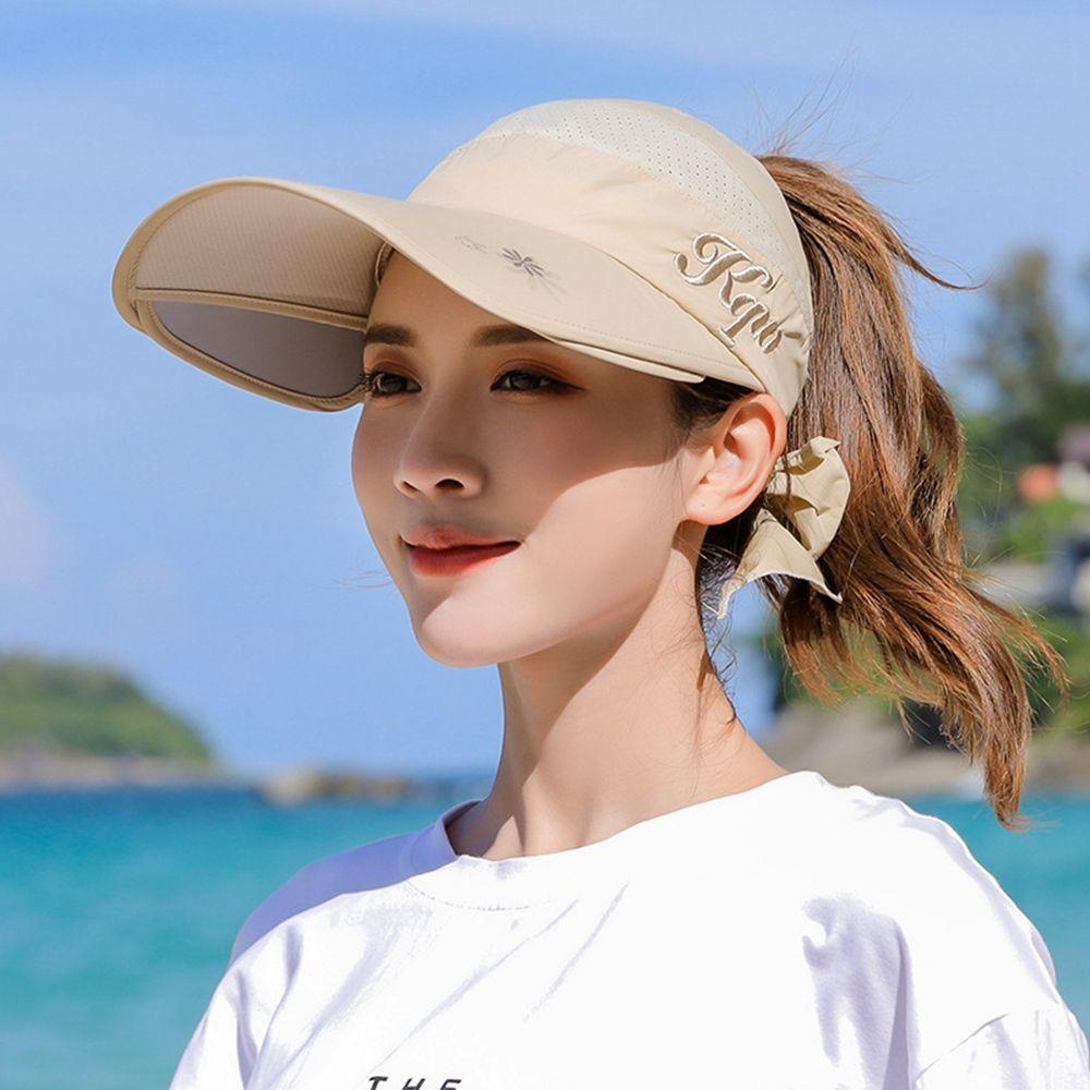 JONYE Mũ Lưỡi Trai Nửa Đầu Chống Nắng Đi Biển Mùa Hè
