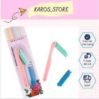 Dao cạo lông mày 2 lưỡi, dụng cụ cạo, tỉa lông mày 2 lưỡi sắc bén