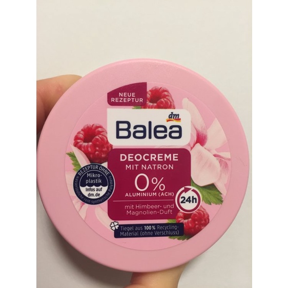 Kem khử mùi Balea Deocreme với baking soda - Kem khử mùi hôi nách Balea 50ml | Đủ bill nhập Đức