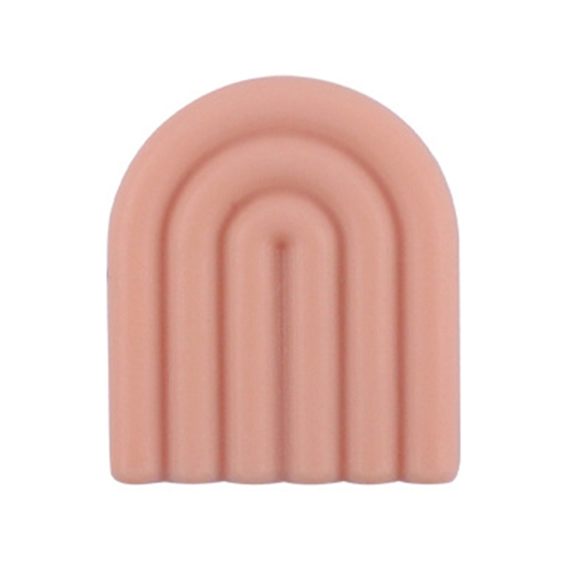 Set 5 Đồ Chơi Xỏ Hạt Silicon Màu Cầu Vồng Hoạt Hình Cho Bé Gặm Mọc Răng