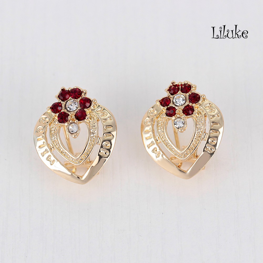 Bộ Trang Sức Hình Hoa Đính Đá Sang Trọng