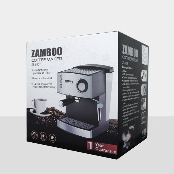 Máy pha cà phê Espresso 15bar Zamboo ZB-88CF Bảo Hành Hàng chính hãng