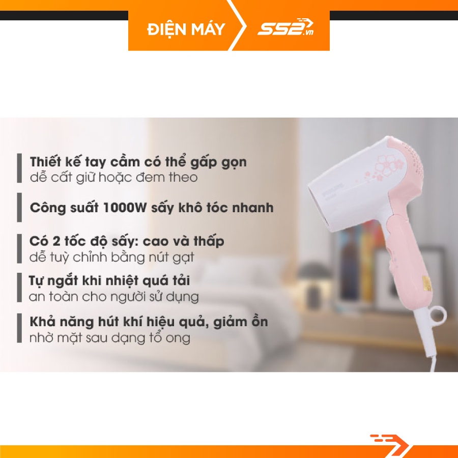 Máy Sấy Tóc Mini Philips HP810800 - Bảo Hành Chính Hãng