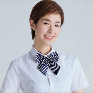 Nơ Cài Cổ Nữ 🦋FREESHIP🦋 Họa Tiết Kẻ Sọc Cho Nữ Kiẻu Dáng Thời Trang