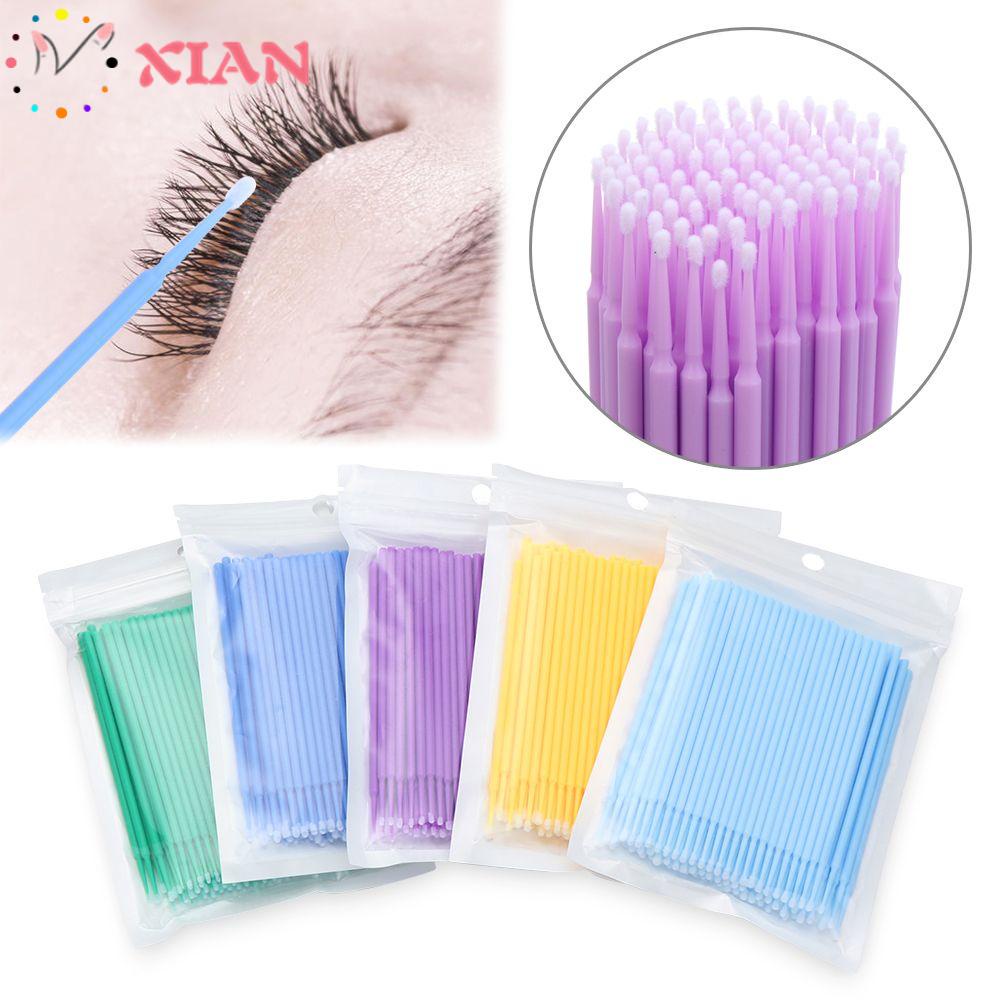 Bộ 100 Tăm Bông Làm Sạch Mascara Trang Điểm Lông Mi