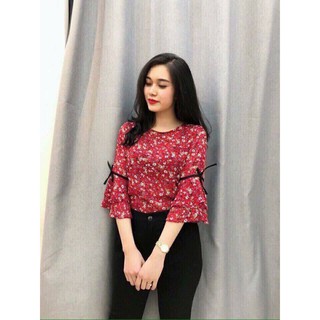 Com bo áo hoa nhí bánh bèo