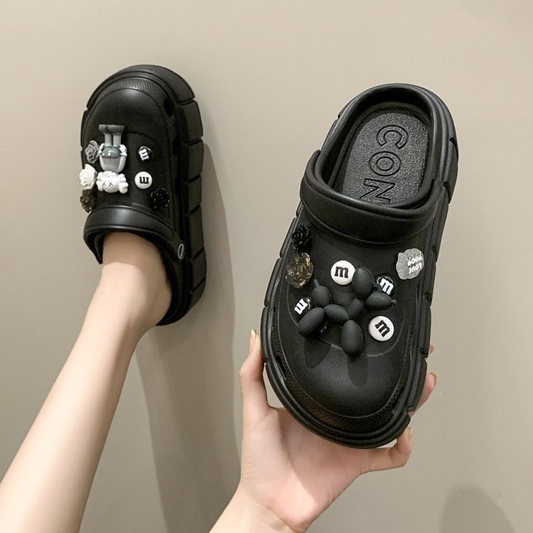 DÉP CROSS nữ BEAR ĐỘN ĐẾ 5cm kèm ĐÍNH KÈM PHỤ KIỆN JIBBITZ HOT 2022