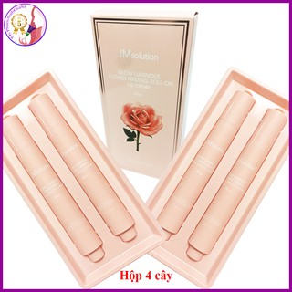 Lăn dưỡng mắt chuyên sâu hoa hồng jm solution roll-on eye cream glow (rose)