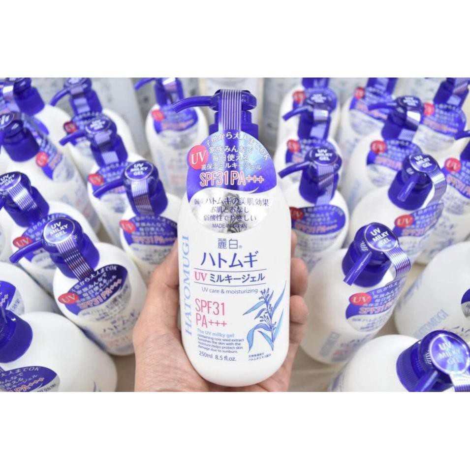 Sữa Dưỡng Thể HATOMUGI SPF31 PA+++ Hạt Ý Dĩ Nhật Bản 250ml