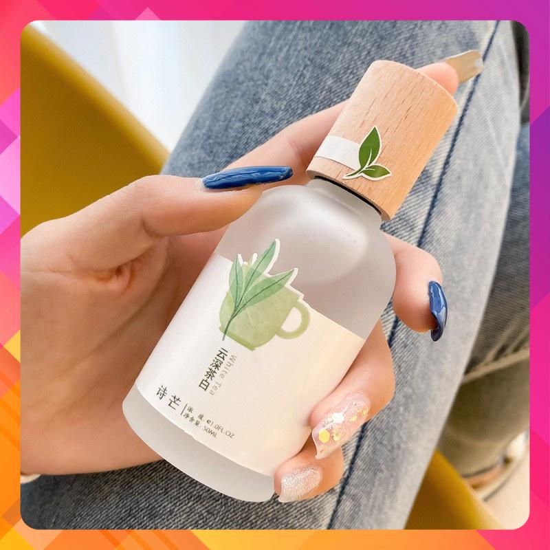Nước Hoa Body Mist Shimang Trà Thơ Mẫu Mới Nắp Gỗ Thân Thủy Tinh Vỏ Mờ Sang Trọng Nh8 Xịt Thơm Body Mist