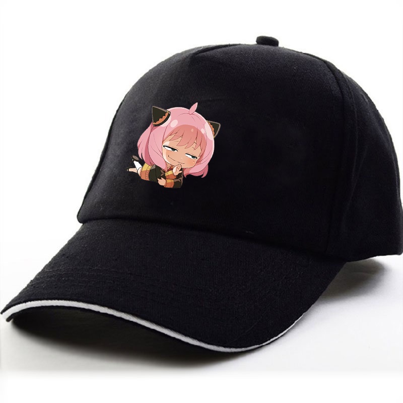 Mũ lưỡi trai in hình nhân vật SPY x Family ver nằm gia đình điệp viên anime chibi xinh xắn thời trang cá tính