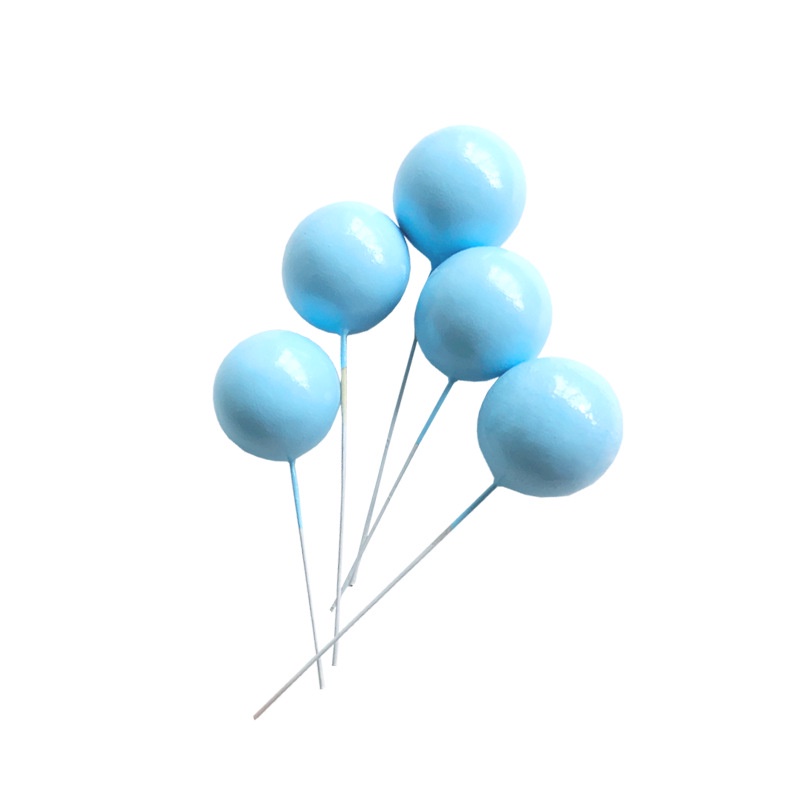 1 Hạt bi nhưa trang trí bánh sinh nhật kích thước 2cm/ 2.5cm/ 3cm/ 4cm - Pepper26 Shop