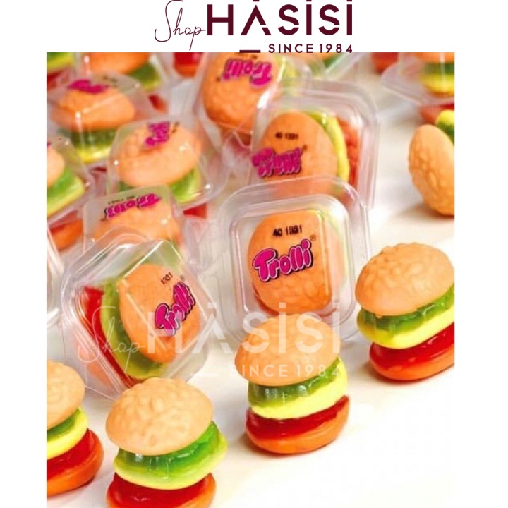 Kẹo Dẻo 3 Lớp Hamburger Đức - Mini Burger 10g x17 Cái