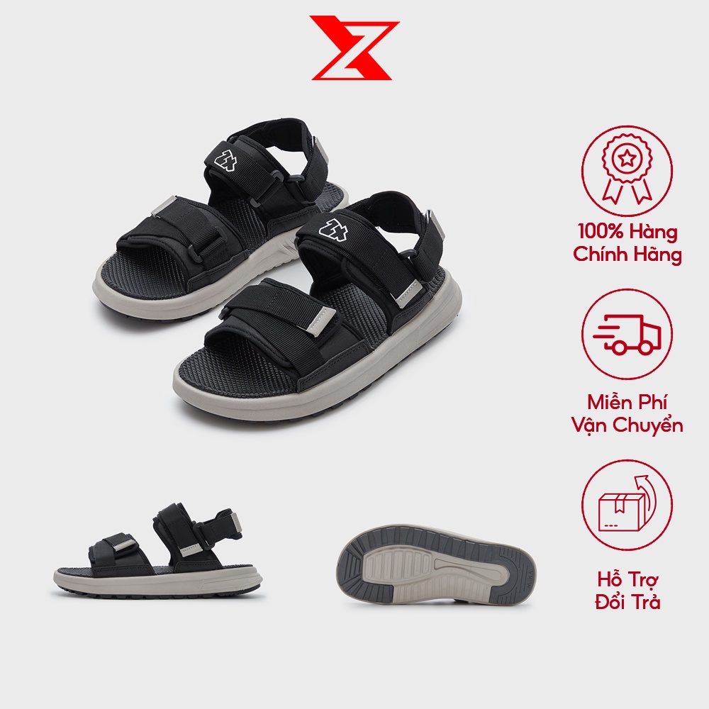 Sandal ZX Meta 2822 Streetwear quai dán All Grey & Black Grey