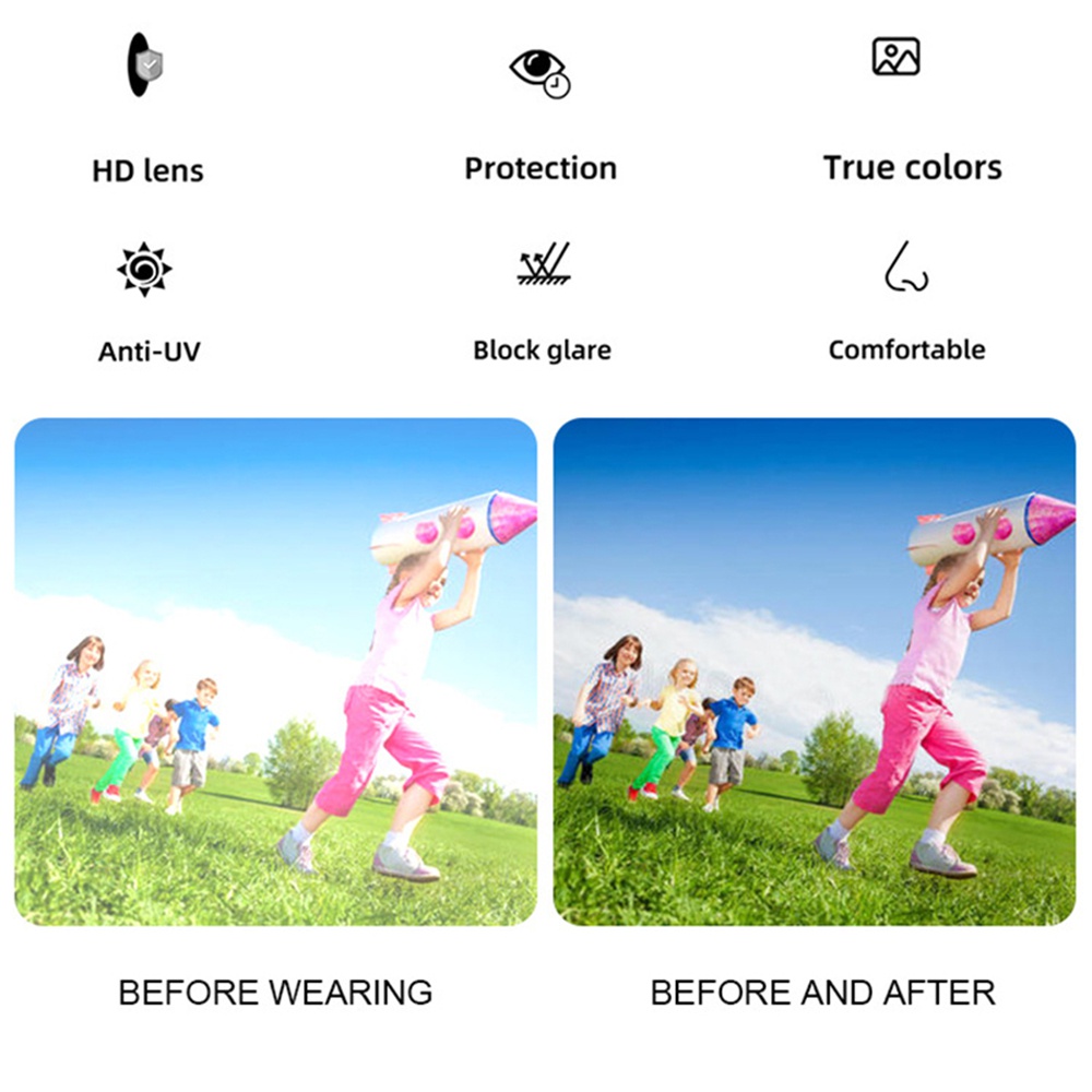 1 Kính mác hình tai gấu dễ thương bảo vệ mắt cho bé