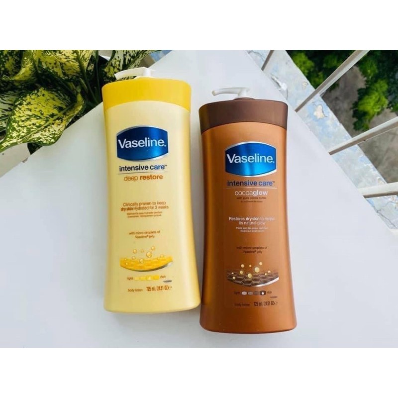 Sữa dưỡng thể Vaseline Intensive Care Deep Restore 725ml