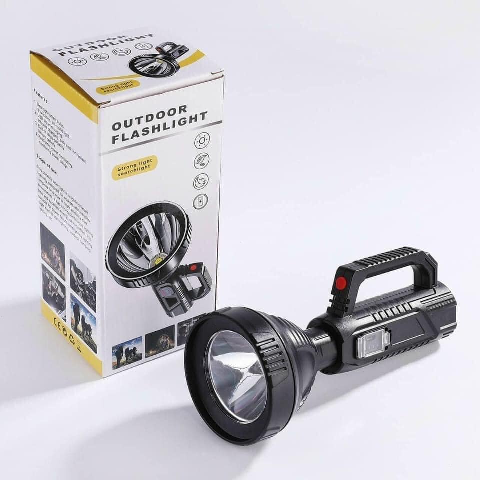 Đèn pin cầm tay siêu sáng chiếu xa 1000m chống thấm nước có chân đế W591 dung lượng 8000mAh